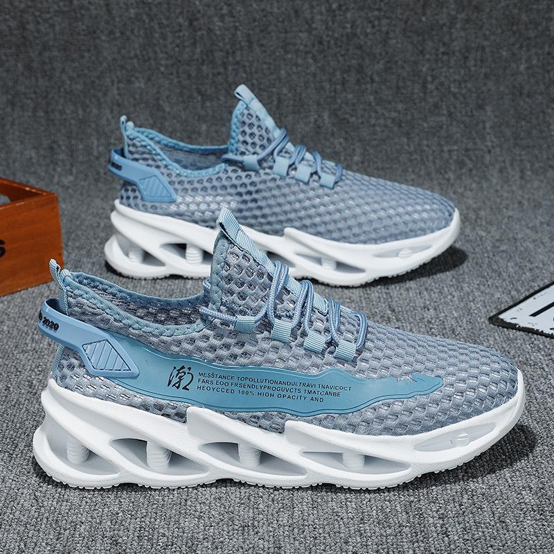 2024, pantofi de vară noi, pantofi de tenis pentru alergare, cu plasă, respirabili, pentru sporturi în aer liber, pantofi de mers casual alb