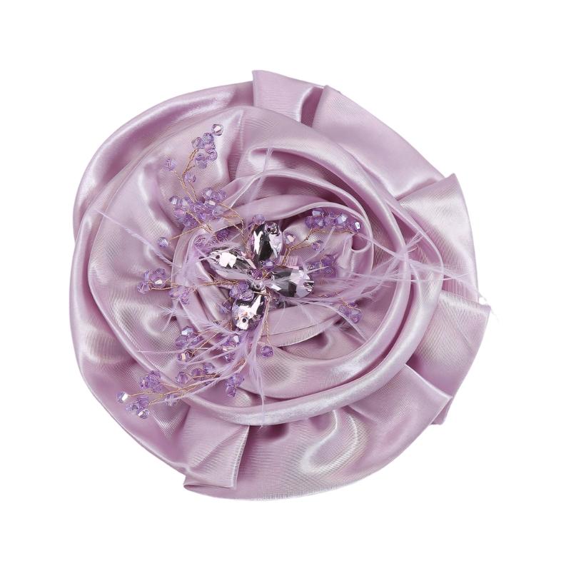 Fabric Flower Brooch for Women, Oversized Floral Pin with Soft Fabric Detail for Jackets, Dresses, Scarves and Bags