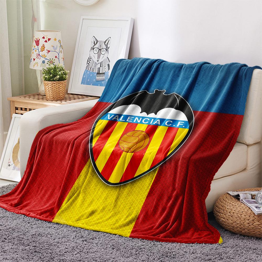 Valencia Club de Fútbol Flannel Blanket, High quality Comfortable for All Seasons, Home Decor, Warmth and Comfort