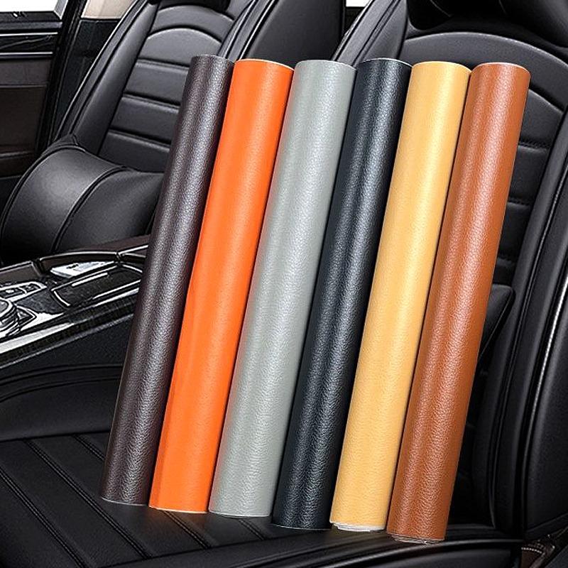 Kit de réparation de cuir pour meubles Bande de réparation en cuir Patch de réparation Auto-adhésif pour siège de voiture Canapé Siège de bateau Chaise Noir Marron Gris