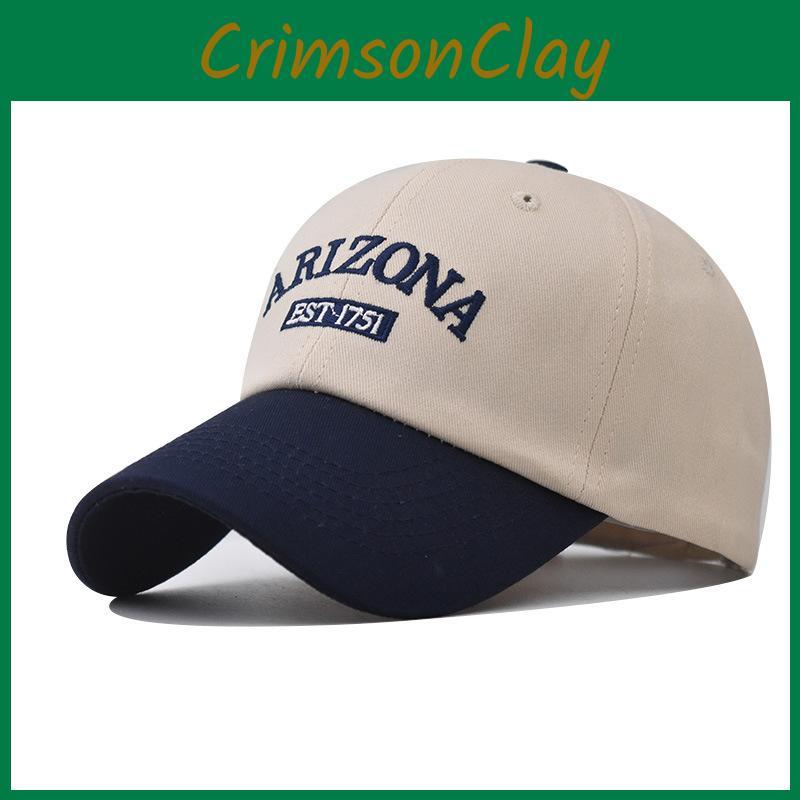 Letter Hat Arizona Cotton Embroidered Baseball Hat Sun Cap Shaded