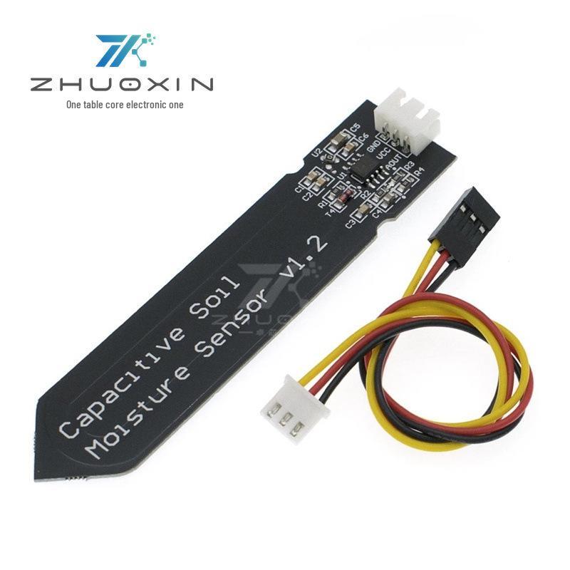 Corrosion-Resistant Capacitive Soil Moisture Sensor with Wide Voltage Range