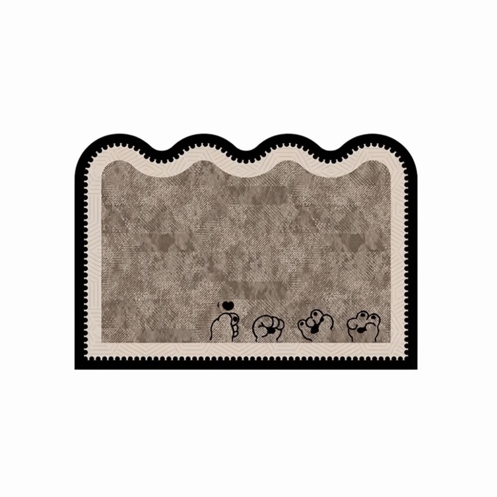 Dog Bathroom Mat Cartoon Animal Door Mat Creative Puppy Absorbent Mat  Entrance Hall Style 1