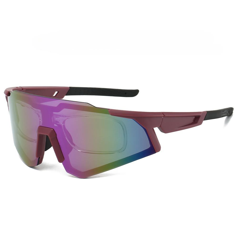 

Rimless Sports Goggle Men Fashion Mirror Protective Sunglasses for Cycling Women New Trendy Anti-UV Outdoor Shades