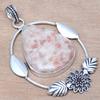 Pendant Sunstone Gemstone Handmade Gift For HerAntique Silver Jewelry 3"