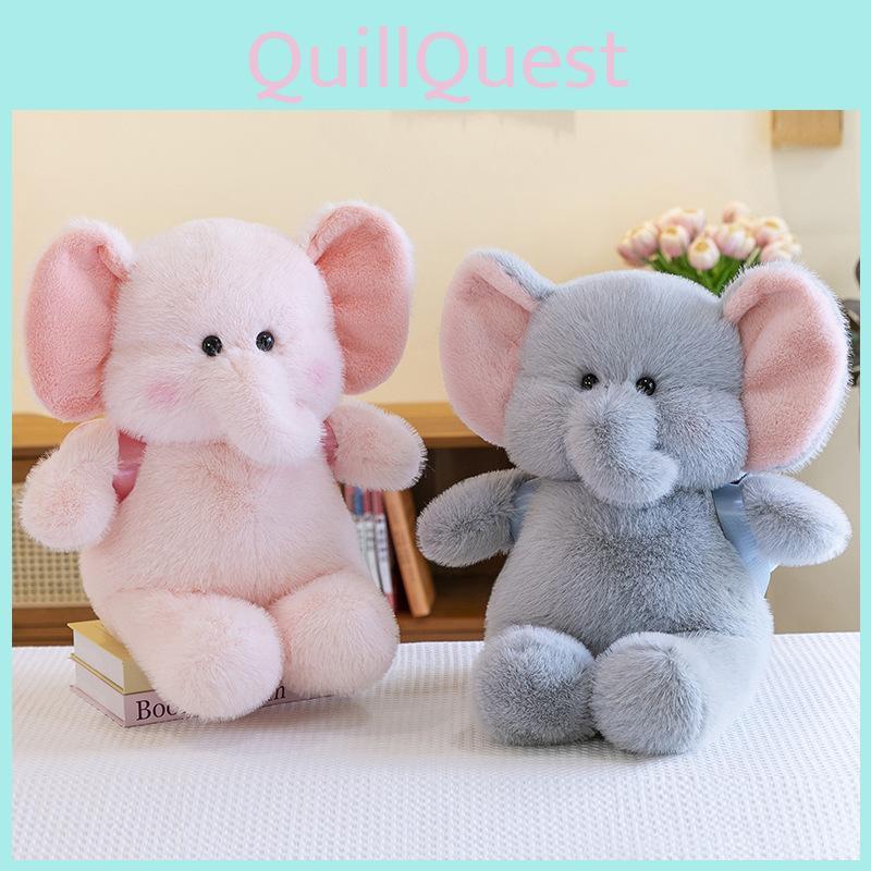 Adorable Pink And Gray Elephant Plush Pillow For Kids And Girls Perfect Gift