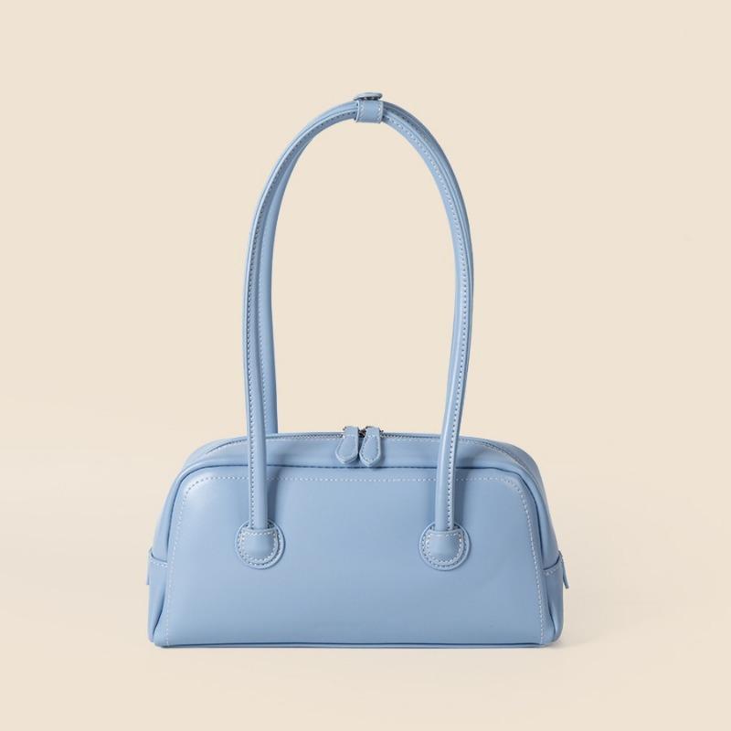 Damen Frühling und Sommer Schultertasche Hochwertige Nische Bowling Boston Tasche Mode Handtasche