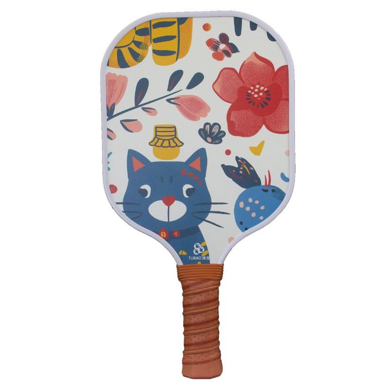 Kids Pickleball Paddle Set With 4 Balls Net Bag Lightweight Honeycomb Composite Outdoor Family Sport