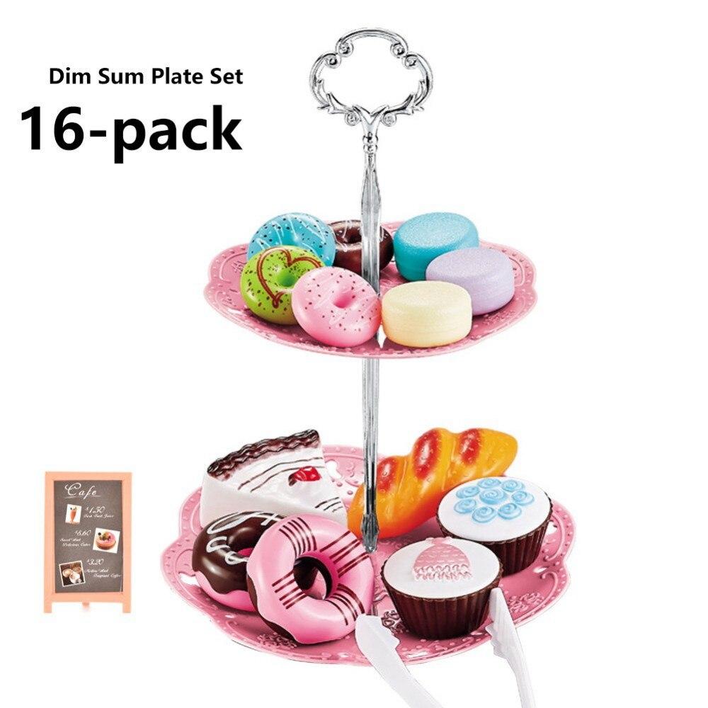Pretend Play Toys Children's Play HouseToys Simulation Coffee Snack Afternoon Tea Set