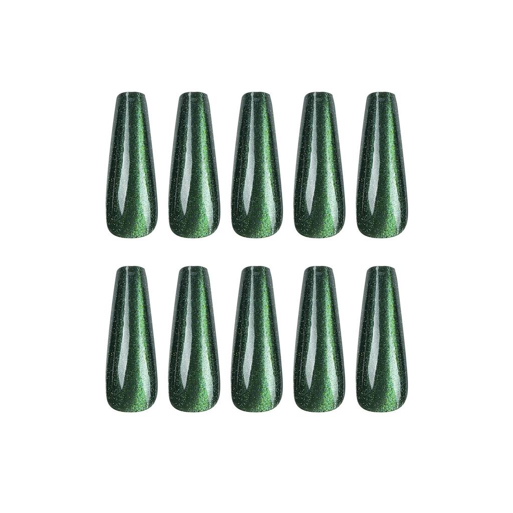 24pcs/set Press On Nail Full Cover Long Opal Nail Stickers Ballet Fake Nails Wear Manicure
