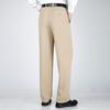 FENGMAO Men's Loose Fit High-Waist Business Suit Pants