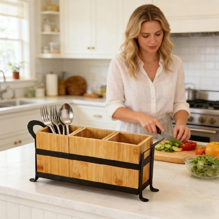 Modern Cooking And Bathroom Storage Unit With Wooden Design For Items And Beauty Products