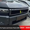 For Toyota Land Cruiser Prado LC250 2024 2025 2026 Black Car Front Center Grille Grill Cover Trim Racing Grill Frame Accessories