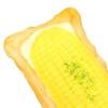 Simulated Corn Tart Squeeze Toy Stress Relief Slow Rising Toasted Bread Corn Sensory Toy Decompression Stress Ball Food Pinch Fidget Toy