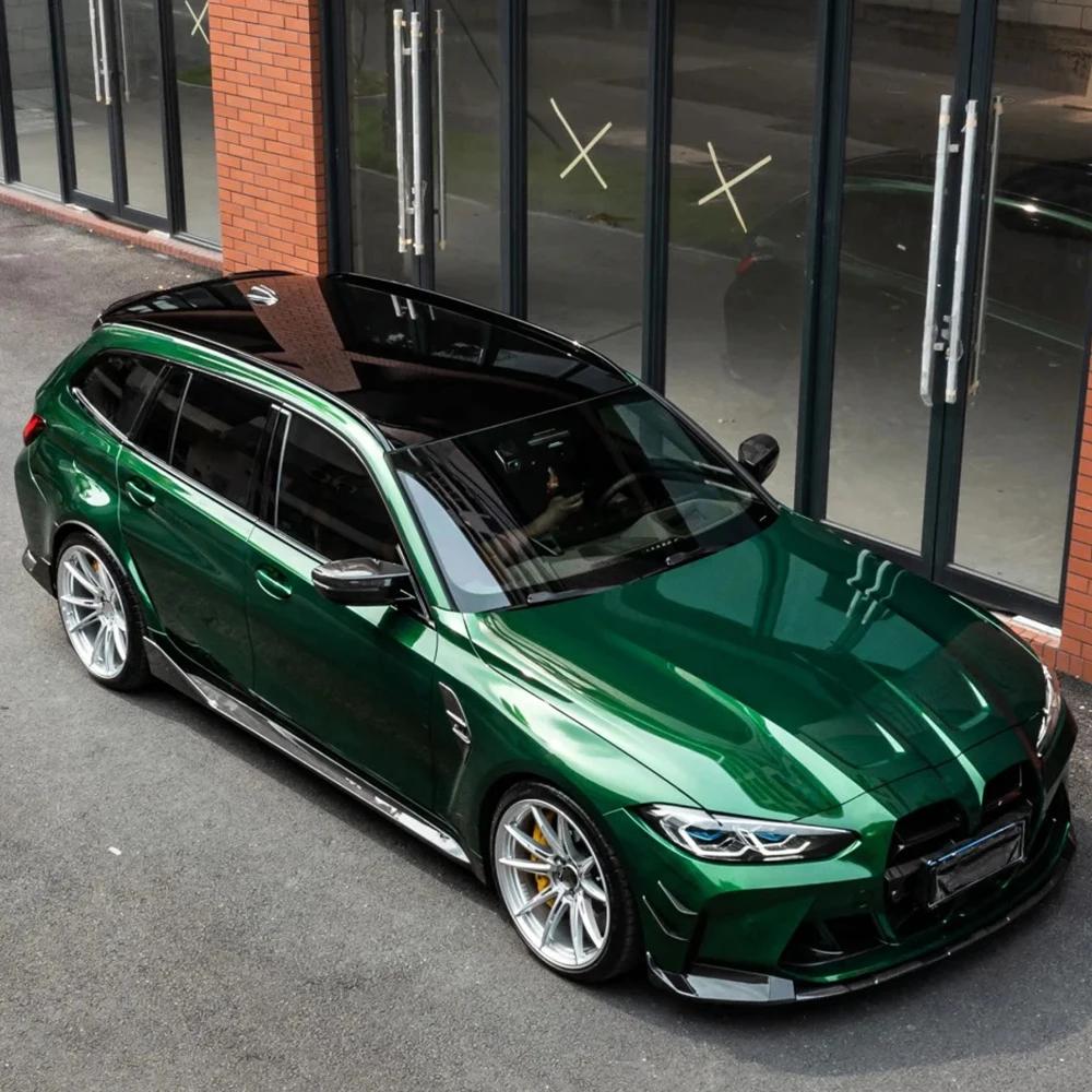 Car Agate Green Metallic Sticker Self Adhesive Waterproof Vinyl Wrap Film Body Color Change Film for Motorcycle Car Accessories
