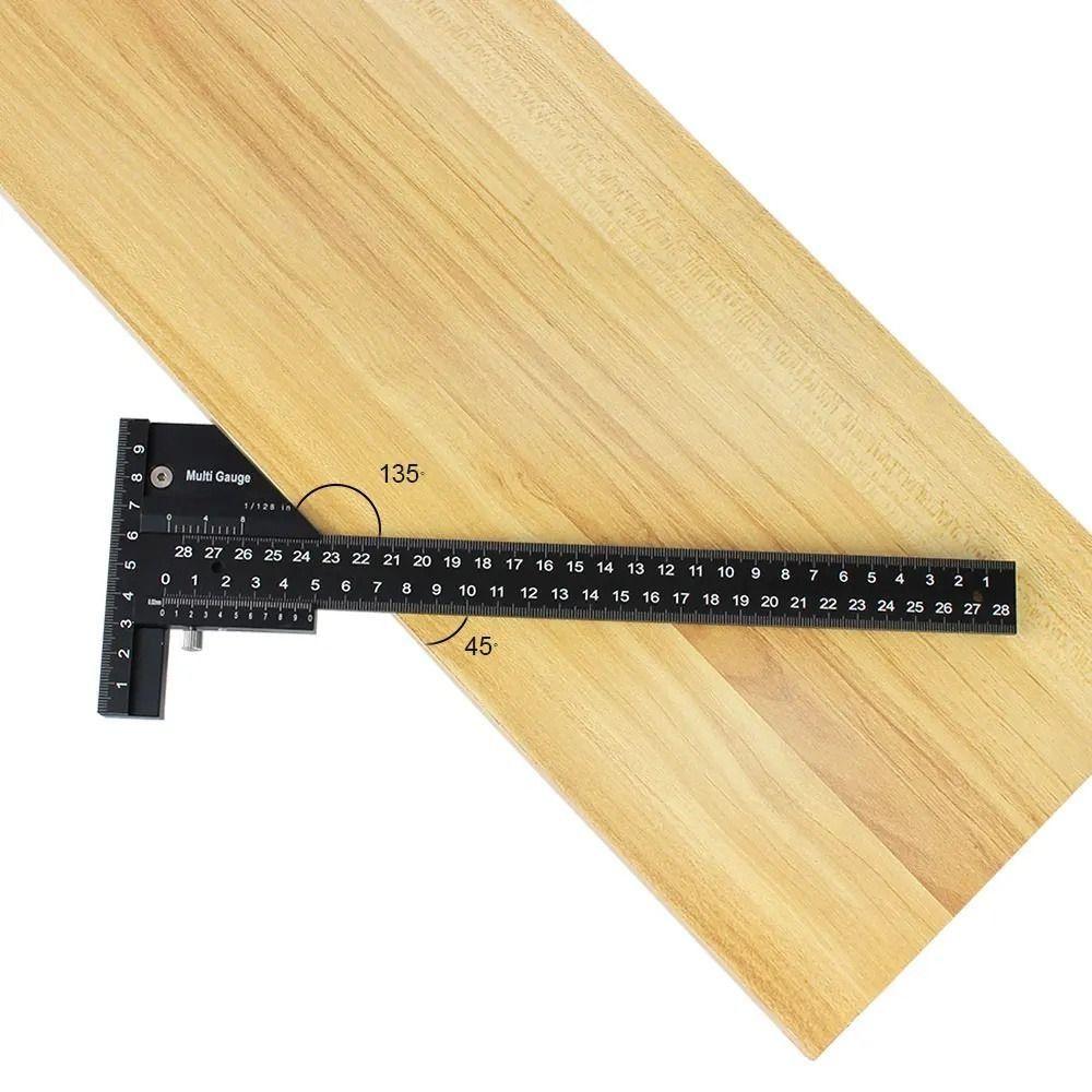 0-280mm Scribe Ruler High-precision Woodworking Sliding Gauge T Shaped Ruler Measuring Tool