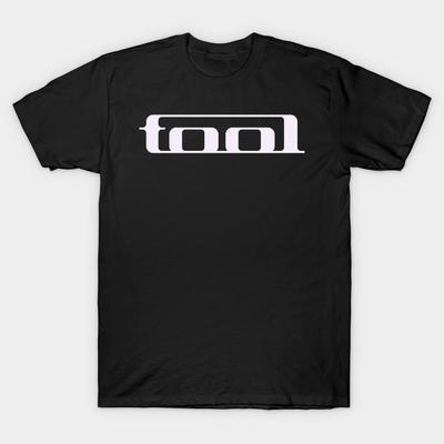 Men Black Print T-shirt Super Large TShirt TOOL BAND No-Cut Transfer Paper Print Cotton Tshirt