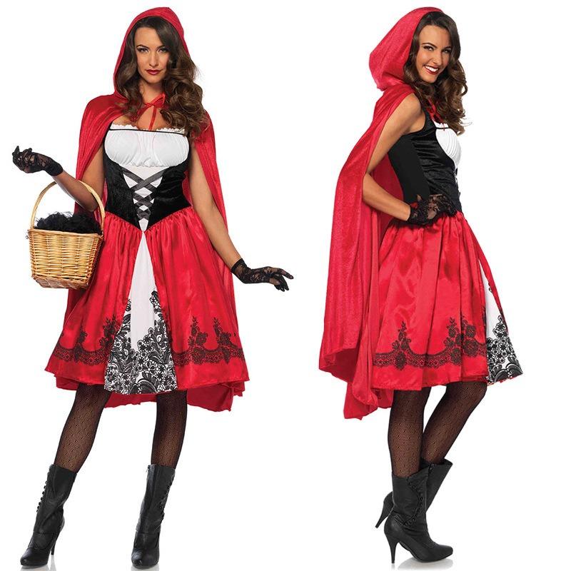 New Little Red Riding Hood costume Halloween costume party role-playing photography photo fairy tale character playing costume