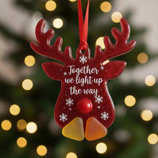 6Pcs Friendship Christmas Ornament Snowman Heart Xmas Tree Design Hanging Pendant Festivals DIY Holiday Decor