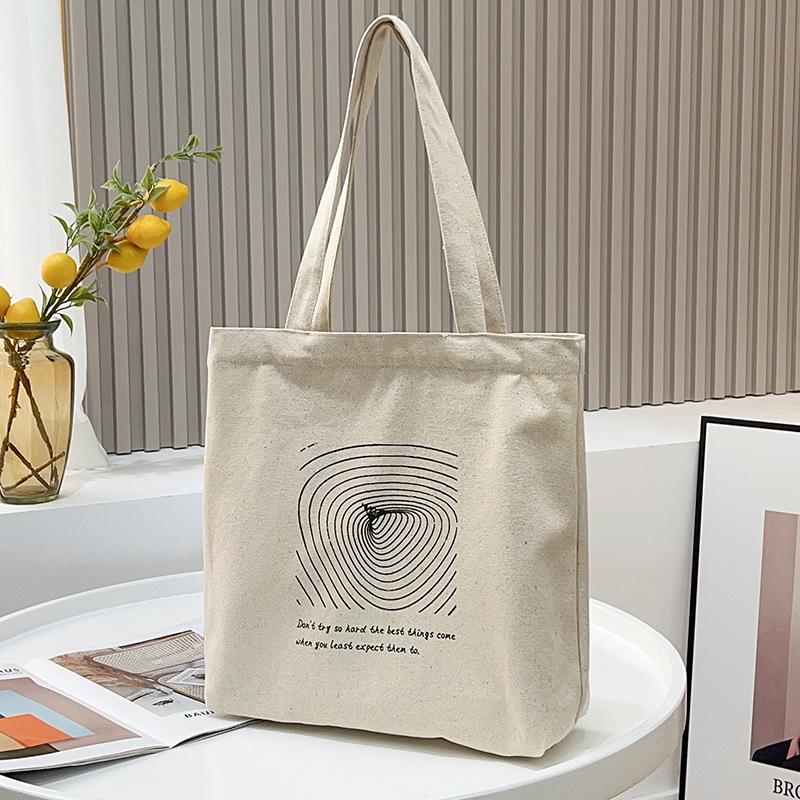 Hot-selling canvas bag literary women shoulder bag cotton tote bag new simple versatile bag women