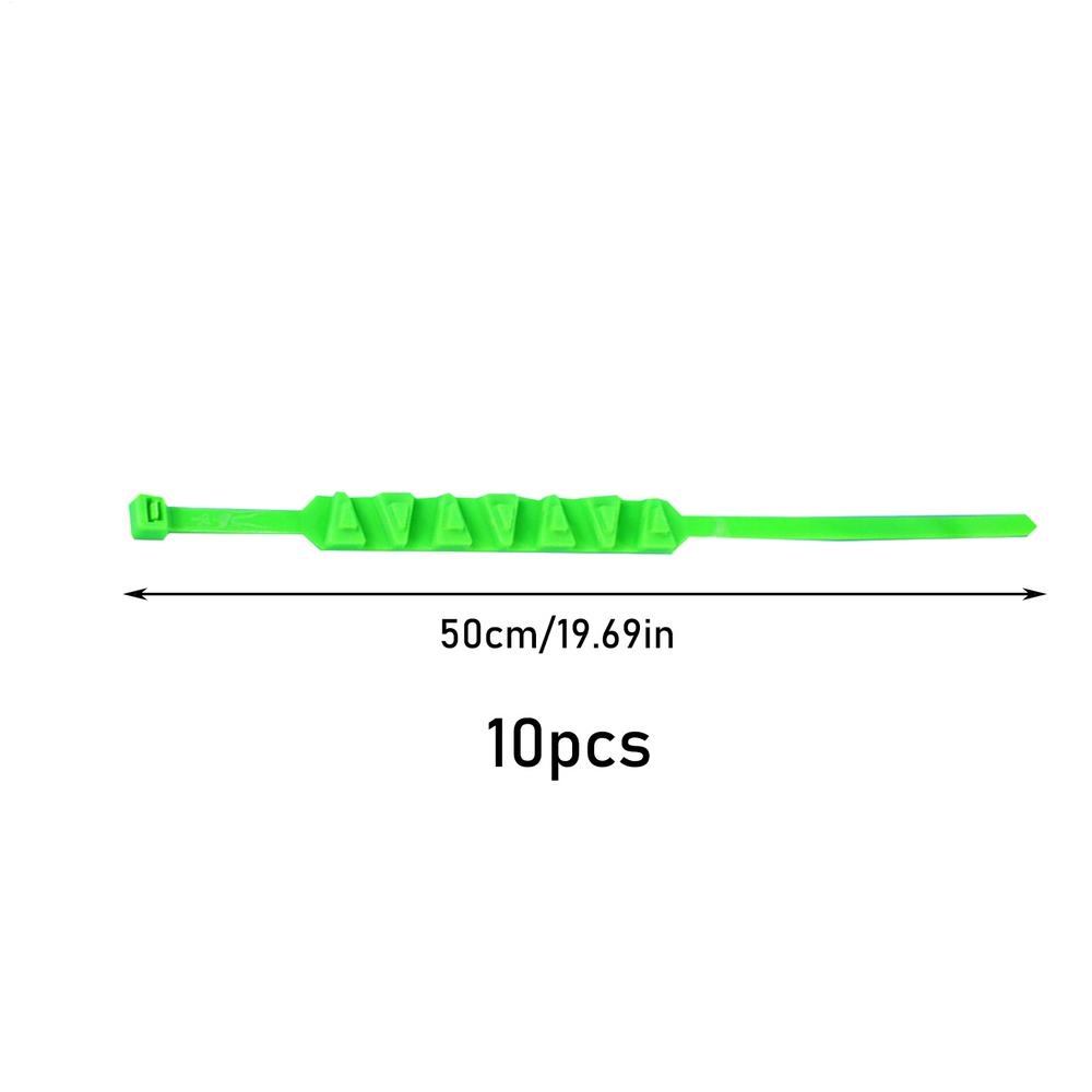 Snow Tire Chain for Motorcycle 10X Non-Slip Cable Ties Winter Tire Straps Security Chains for Winter Driving and Muddy Road