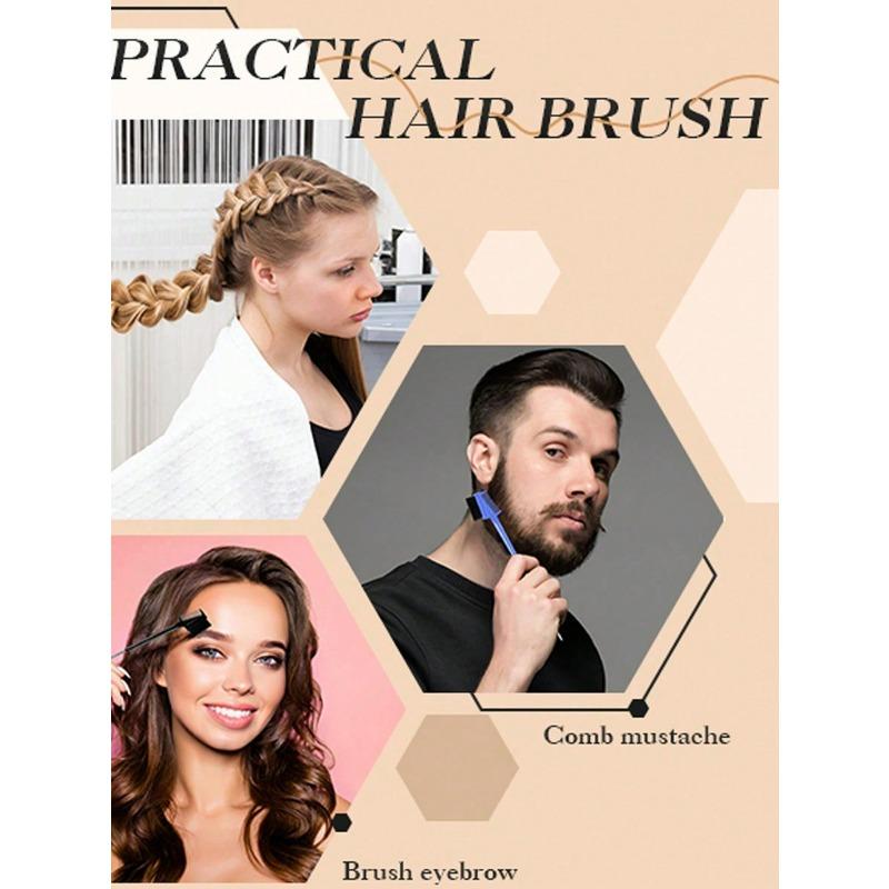 1pcs Double-Sided Tail Edge Control Comb, Professional Hairstyling Tool For Salons, Suitable For Dyeing Brush, Edge Control Comb Hairdressing Tools