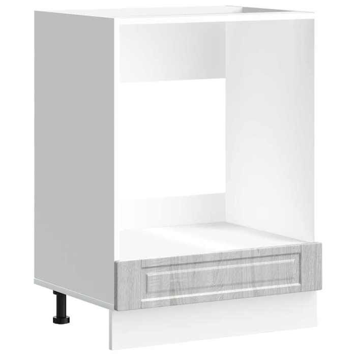 VidaXL Armoire à four Porto sonoma gris bois d'ingénierie 854003