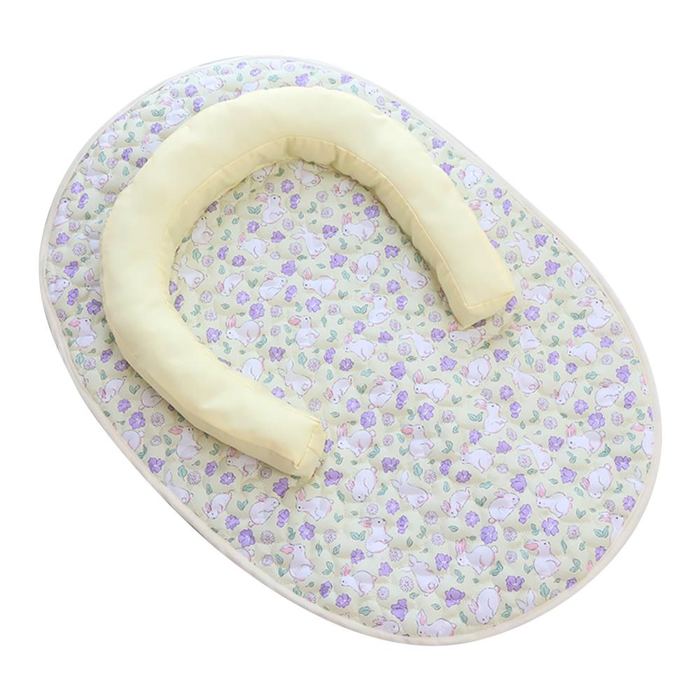 

2025 New Cat Bed Ergonomic Cuddle Pads with U-Shaped Pillow, Calming Anti-Anxiety Pet Mat, Comfortable Sleeping Bed for Cats M жёлтый