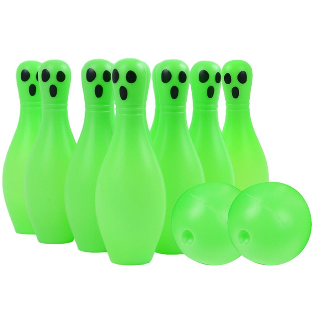 

1Set Halloween Noctilucent Ghost Bowling Glow in Dark Interactive Bowling Game Festival Theme for Parent