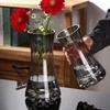 Nordic Wind-Inspired Glass Vase for Fresh Lilies: Creative Ornament for Living Room