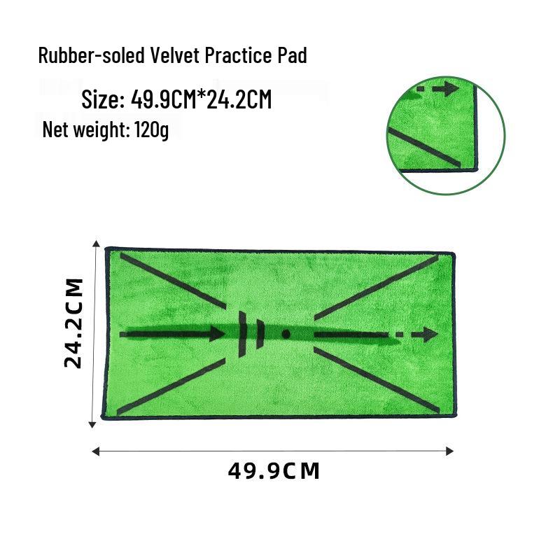 Indoor/Outdoor Golf Putter Trajectory Practice Mat