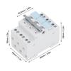 Dual Power Manual Transfer Switch DIN Rail Mount 3P Interlock Circuit Breaker Isolating Switch 400VAC 63A 3P