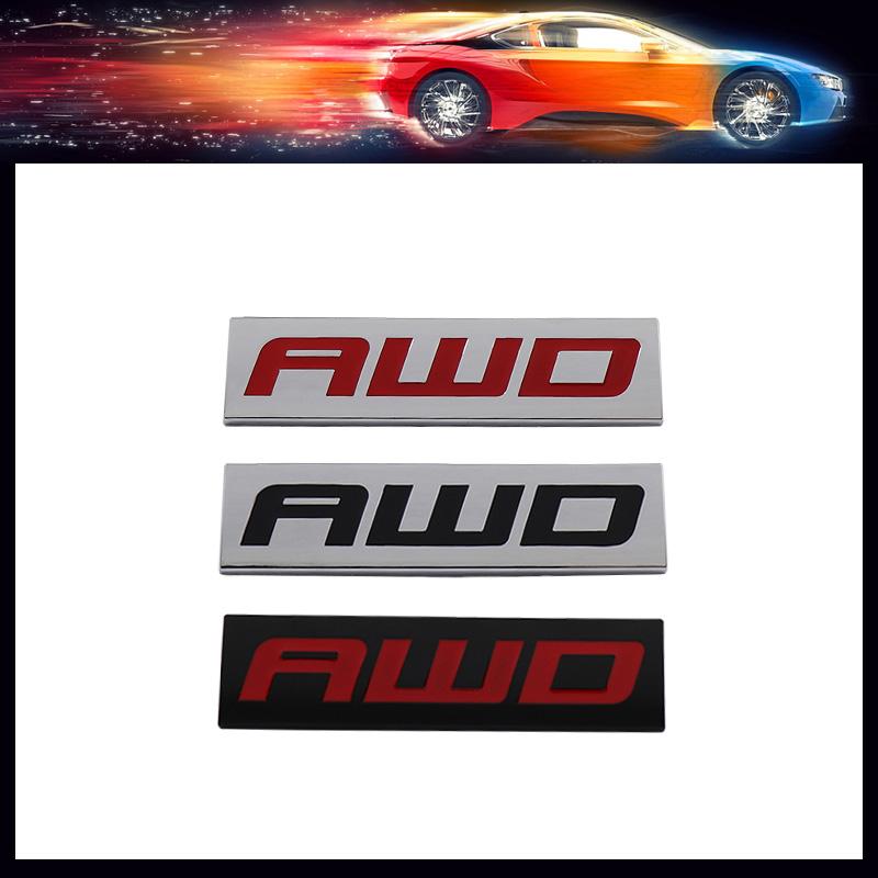 Premium AWD All Wheel Drive for Universal Car Engine Hood Fender Trunk Tail Rear Bonnet Nameplate Decal Emblem Badge Sticker