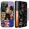 Cat universe cute fashion design ins Phone Case For Samsung Galaxy S25 S24 S23 S22 S21 S20 Plus Ultra Note20 Soft Black