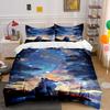 Wolf Silhouette, Starry Galaxy. Bedding Sets Duvet Cover Sets Duvet Covers Pillowcases(1*Duvet Cover 2*Pillowcases Without Duvet Insert)