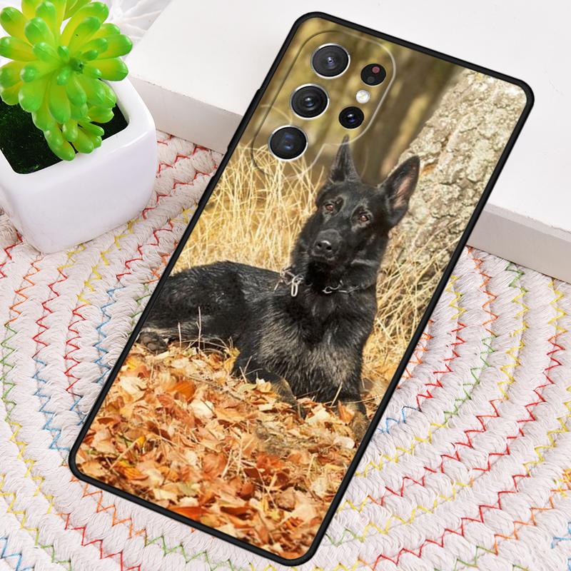 German Shepherd Funny dog Silicone Phone Case For Samsung Galaxy note 10 pro S26 S25 S24 S23 S22 S21 Plus S25Ultra Capa Cover