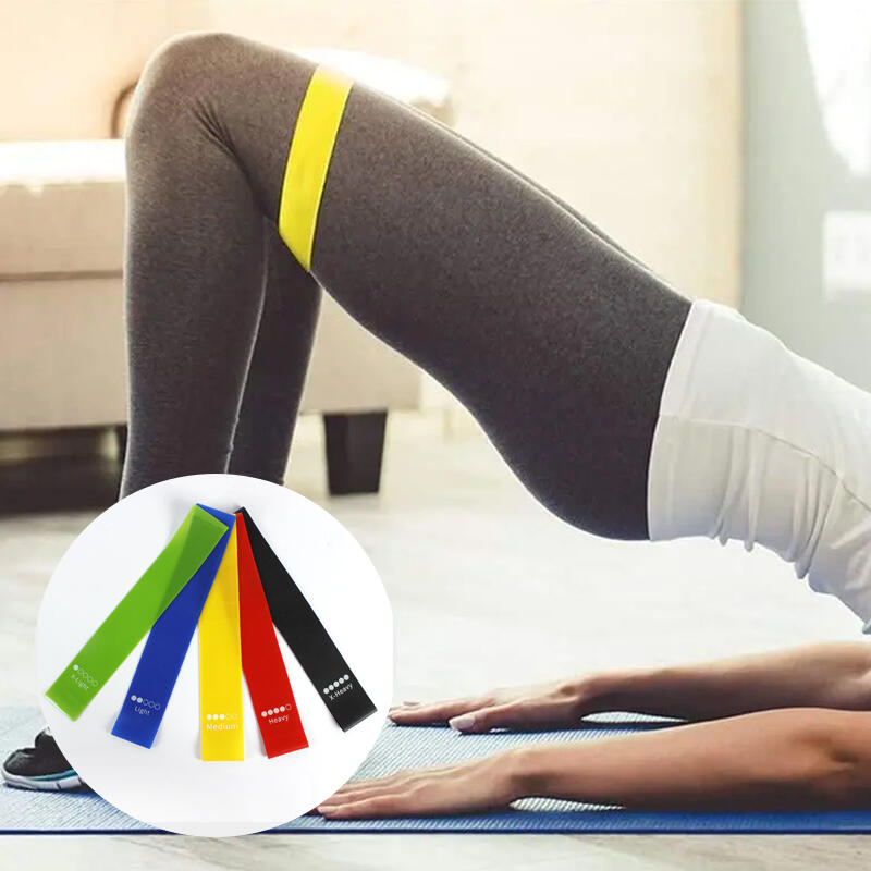 Yoga Pilates Hip Up Latex Band Thigh Hip Elastic Waist