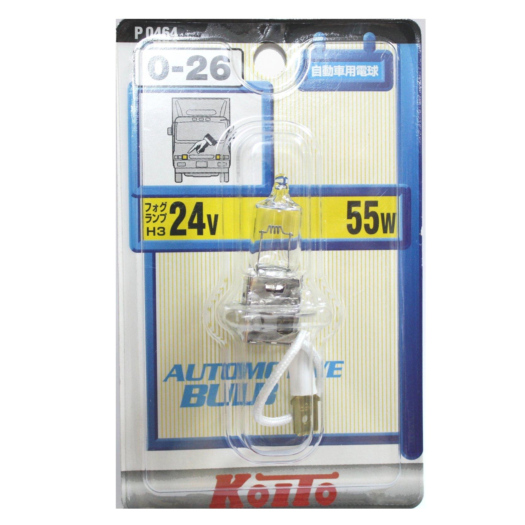 

KOITO Manufacturing Normal Halogen 24V 55W P0464 Light Bulb [Koito Co., Ltd.] (1 piece) [Part Number]