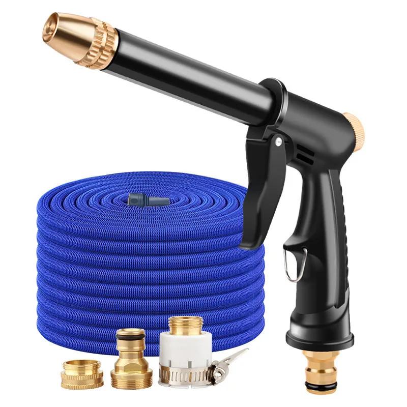 High Pressure Car Washing Garden Watering Gun Kit with Foam Jug Hose Nozzle Faucet Quick Connector All-in-One
