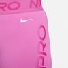 Nike Pro Letter Print High Waist Sports Shorts Women shorts Playful-Pink FN3141-675