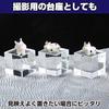 HAMILO Acrylic Cube Display Stand for Photography, Approx. 3 X 3 X 3cm (Set of 5)