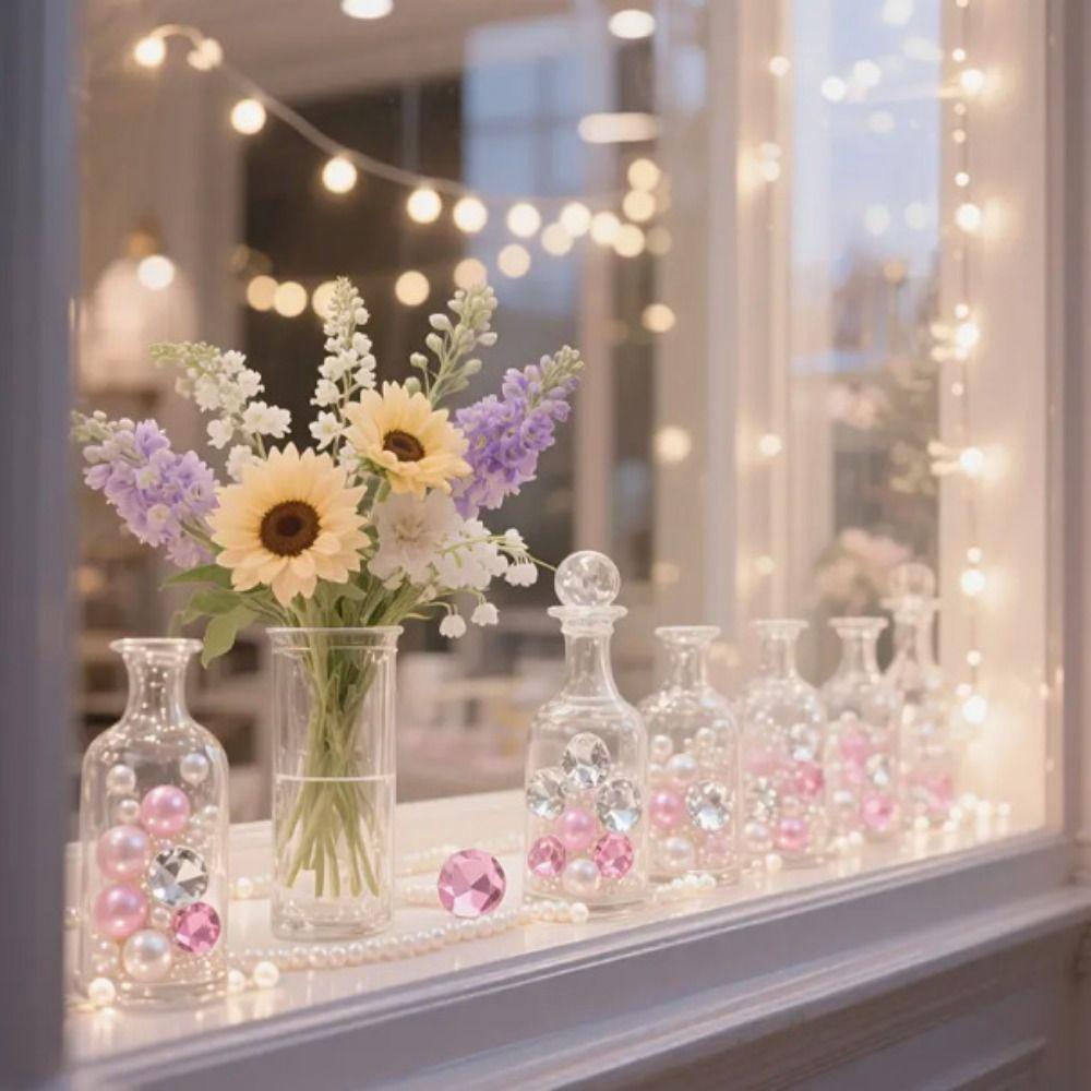 800PCS Mixed Color Acrylic Diamonds 5 Size Artificial Diamonds Gem  Table Centerpiece Accents