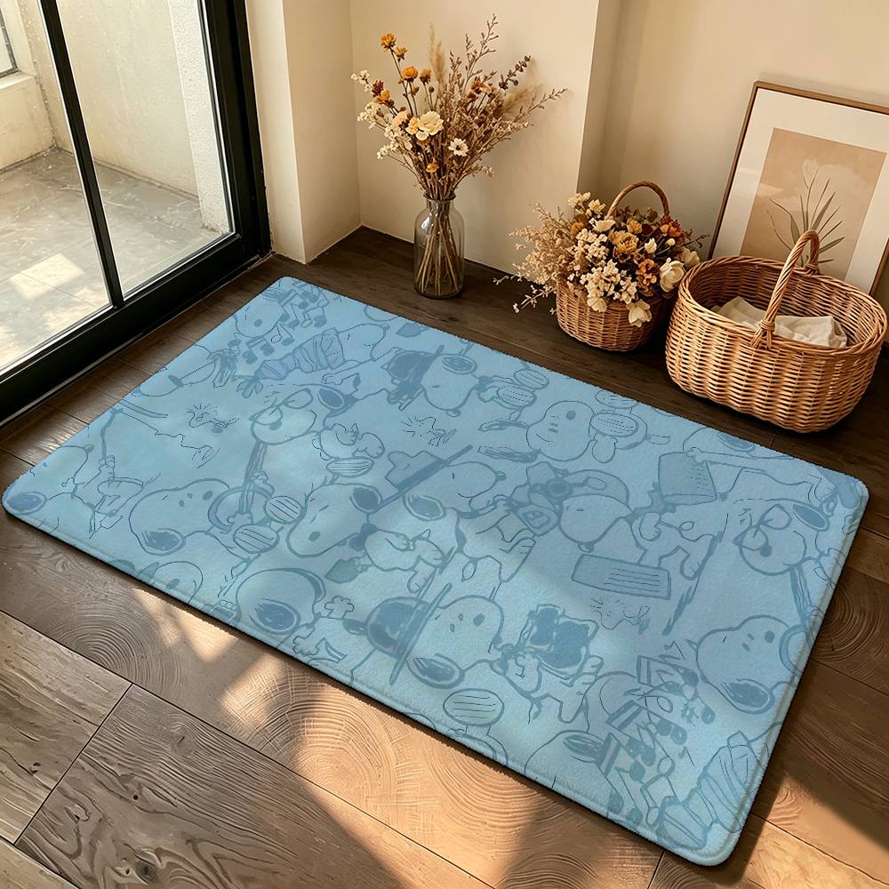 Classic-S-sNoOPyS Kawaii Carpet Bathroom Anti-slip Mat Door Mat Home Decoration Mat Entrance Door Mat Scratch-resistant Door Mat