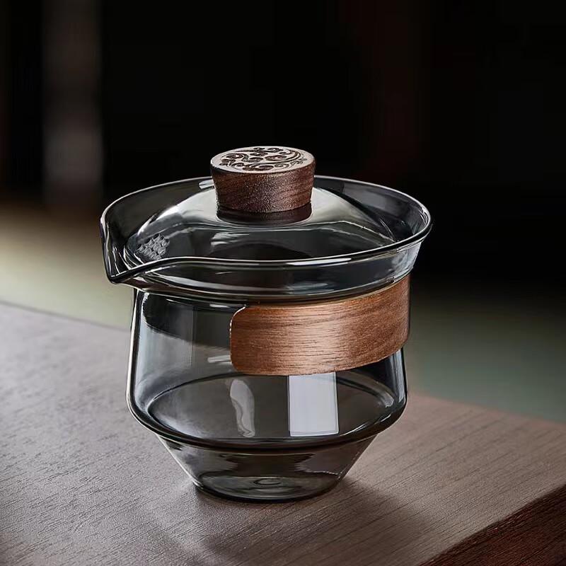 Lu Feng Lai Glass Gaiwan Tea Cup for Kung Fu Tea Single