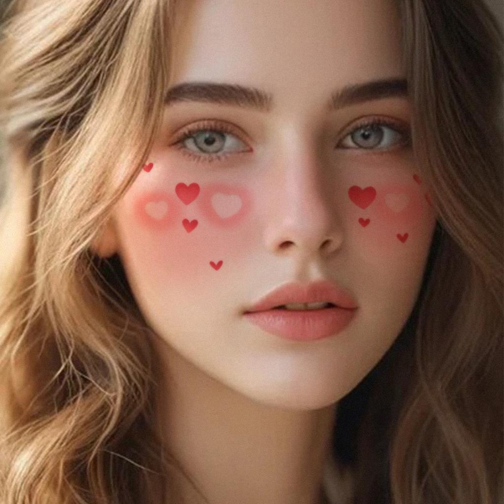 Christmas Tattoo Sticker Waterproof Women'S Lasting Christmas Love Makeup Face Sticker Tattoo Sticker