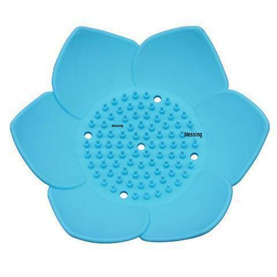 Silicone Lotus Soap Dish - Universal Punch-Free Draining Box for Kitchen & Bathroom
