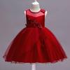 Girls Princess Tulle Dress Kids Formal Party Gown Weddings Birthdays