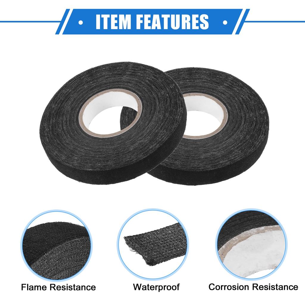 VekAuto Muffler Tape Motorcycle Muffler Heat Resistant Vantage Ekmani Exhaust Tape 2 Pcs 20m