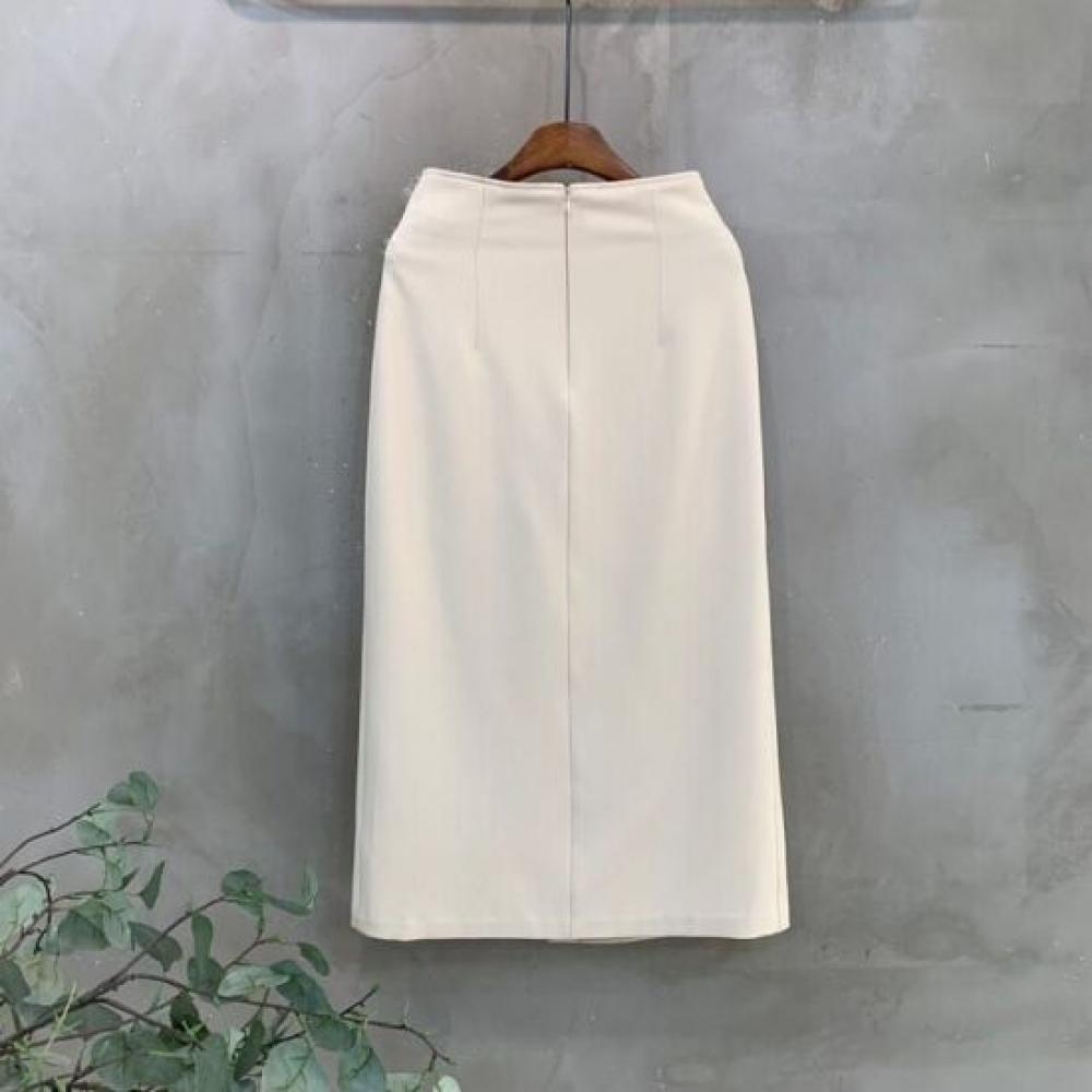C S In The Room A lIne Slit wrAp Long Skirt 3 ColorS