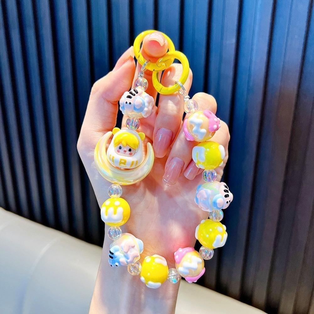 

Ремешок для мобильного телефона с бусинами, подвеска в виде луны, веревка для нового телефона